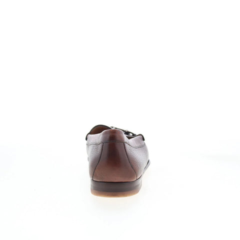 T.B. Phelps 7302-9-100 Mens Brown Leather Loafers & Slip Ons Casual Shoes