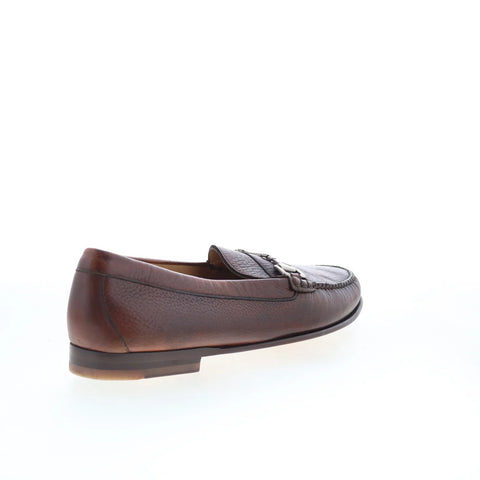 T.B. Phelps 7302-9-100 Mens Brown Leather Loafers & Slip Ons Casual Shoes