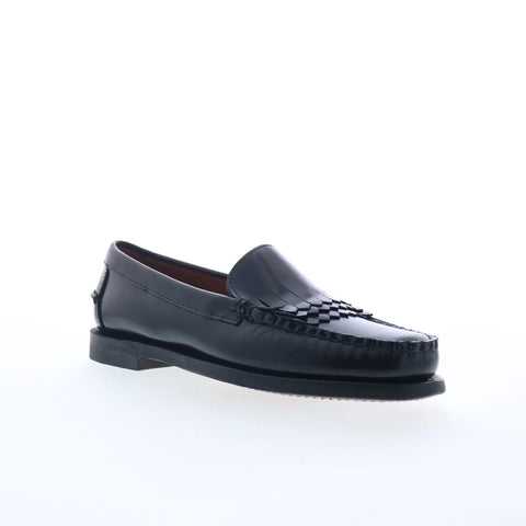 Sebago Dan Triple Fringe Womens Black Loafers & Slip Ons Casual Shoes