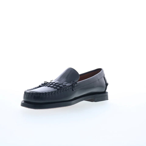 Sebago Dan Triple Fringe Womens Black Loafers & Slip Ons Casual Shoes