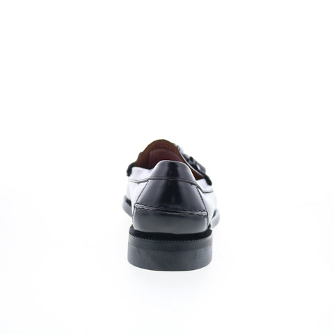 Sebago Will Triple Tassel Mens Black Leather Loafers & Slip Ons Casual Shoes
