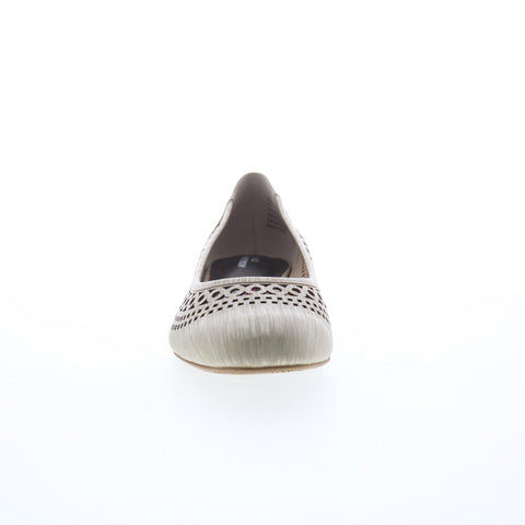 Ros Hommerson Tina 74029-73 Womens Beige Extra Wide Heels Pumps Shoes