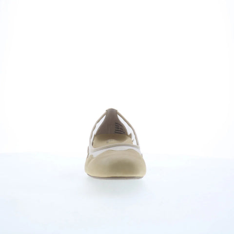 Ros Hommerson Tootsie 74034-34 Womens Beige Suede Slip On Pumps Heels Shoes