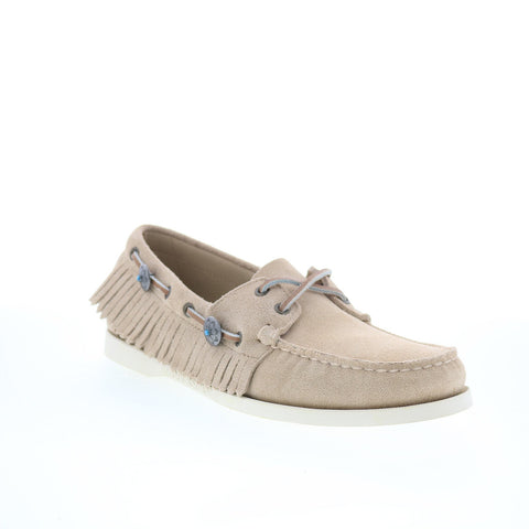 Sebago Portland Fringes 741148W-906 Mens Beige Loafers & Slip Ons Boat Shoes