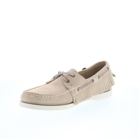 Sebago Portland Fringes 741148W-906 Mens Beige Loafers & Slip Ons Boat Shoes