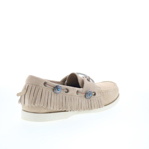 Sebago Portland Fringes 741148W-906 Mens Beige Loafers & Slip Ons Boat Shoes