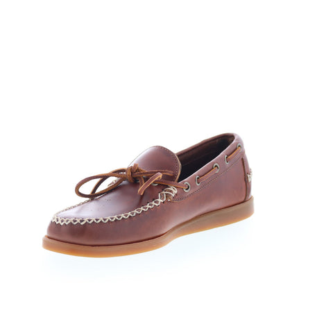 Sebago Scout Waxed 74116GW-925 Mens Brown Loafers & Slip Ons Boat Shoes
