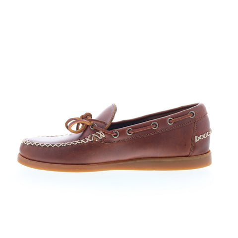 Sebago Scout Waxed 74116GW-925 Mens Brown Loafers & Slip Ons Boat Shoes