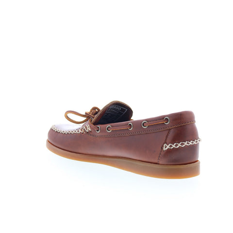Sebago Scout Waxed 74116GW-925 Mens Brown Loafers & Slip Ons Boat Shoes