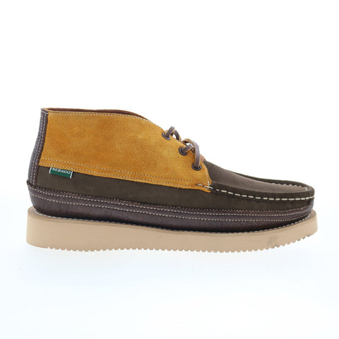 Sebago Miwak Suede Canoe Moc 741172W-A8H Mens Brown Nubuck Chukkas Boots