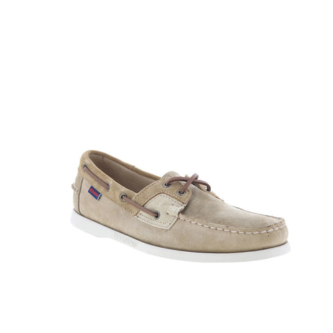 Sebago Ross Island JIB Shadow Mens Gray Loafers & Slip Ons Boat Shoes