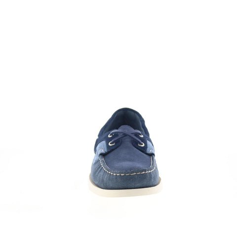 Sebago Ross Island JIB Shadow Mens Blue Loafers & Slip Ons Boat Shoes