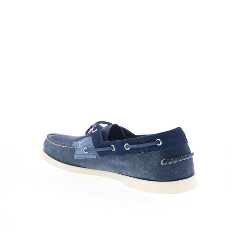 Sebago Ross Island JIB Shadow Mens Blue Loafers & Slip Ons Boat Shoes