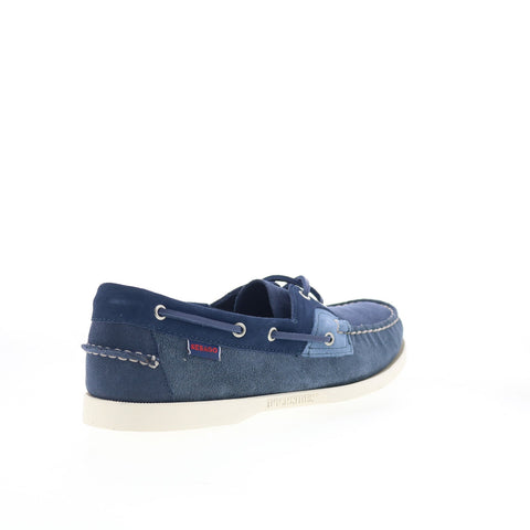 Sebago Ross Island JIB Shadow Mens Blue Loafers & Slip Ons Boat Shoes