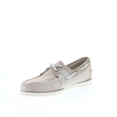 Sebago Ross Island JIB Shadow Mens Gray Loafers & Slip Ons Boat Shoes