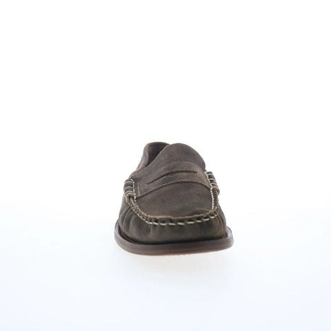 Sebago Cayuga 751142W-959 Womens Brown Suede Loafers & Slip Ons Boat Shoes