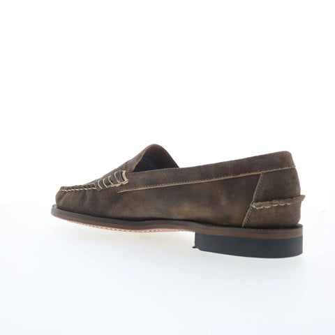 Sebago Cayuga 751142W-959 Womens Brown Suede Loafers & Slip Ons Boat Shoes