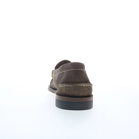 Sebago Cayuga 751142W-959 Womens Brown Suede Loafers & Slip Ons Boat Shoes