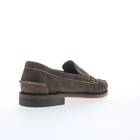 Sebago Cayuga 751142W-959 Womens Brown Suede Loafers & Slip Ons Boat Shoes