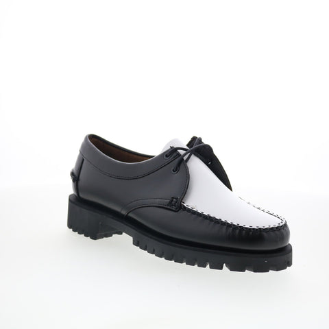 Sebago James Lug 741227W-987 Womens Black Loafers & Slip Ons Boat Shoes