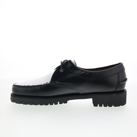 Sebago James Lug 741227W-987 Womens Black Loafers & Slip Ons Boat Shoes
