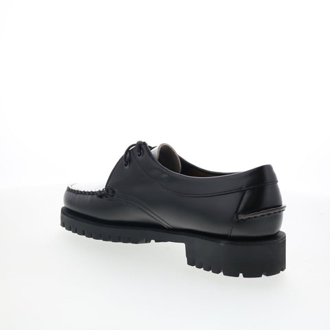 Sebago James Lug 741227W-987 Womens Black Loafers & Slip Ons Boat Shoes