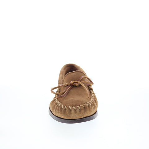 Minnetonka Camp Moc 747W-DST Mens Brown Loafers & Slip Ons Moccasin Shoes