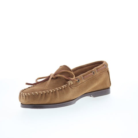 Minnetonka Camp Moc 747W-DST Mens Brown Loafers & Slip Ons Moccasin Shoes