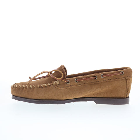 Minnetonka Camp Moc 747W-DST Mens Brown Loafers & Slip Ons Moccasin Shoes