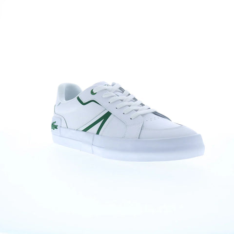 Lacoste L004 224 1 CMA Mens White Leather Lifestyle Sneakers Shoes