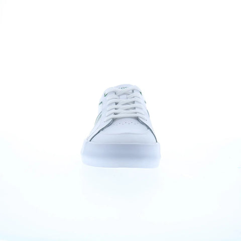 Lacoste L004 224 1 CMA Mens White Leather Lifestyle Sneakers Shoes