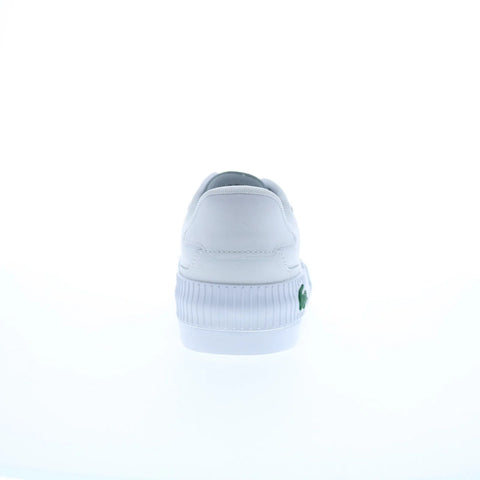 Lacoste L004 224 1 CMA Mens White Leather Lifestyle Sneakers Shoes