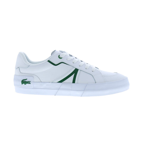 Lacoste L004 224 1 CMA Mens White Leather Lifestyle Sneakers Shoes