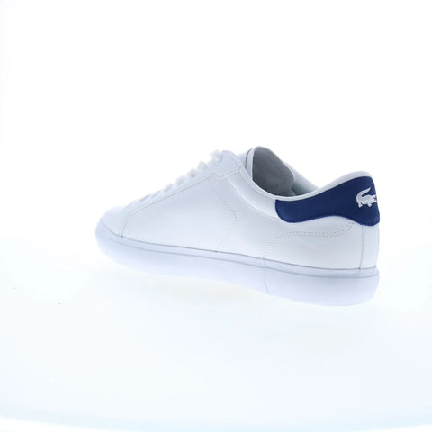 Lacoste Powercourt 224 1 SMA Mens White Leather Lifestyle Sneakers Shoes