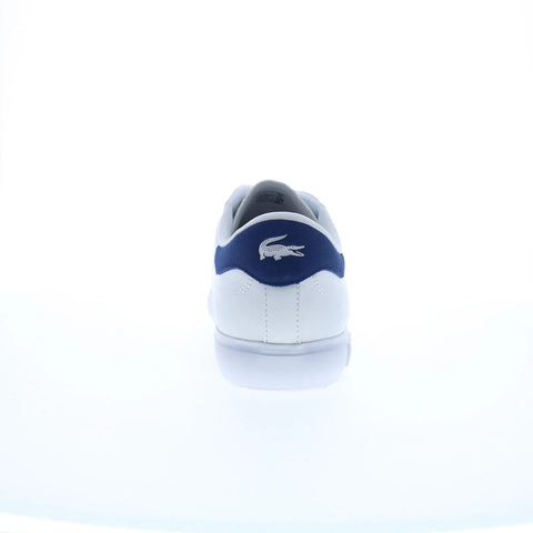 Lacoste Powercourt 224 1 SMA Mens White Leather Lifestyle Sneakers Shoes