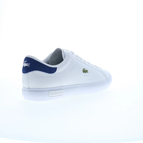 Lacoste Powercourt 224 1 SMA Mens White Leather Lifestyle Sneakers Shoes