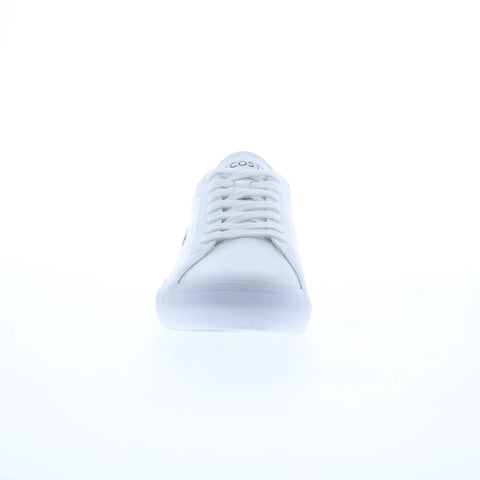 Lacoste Powercourt 224 1 SMA Mens White Leather Lifestyle Sneakers Shoes