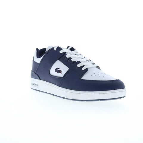 Lacoste Court Cage 224 1 SMA Mens Blue Leather Lifestyle Sneakers Shoes