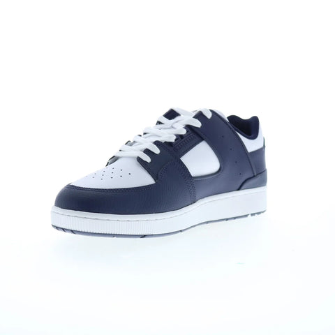 Lacoste Court Cage 224 1 SMA Mens Blue Leather Lifestyle Sneakers Shoes