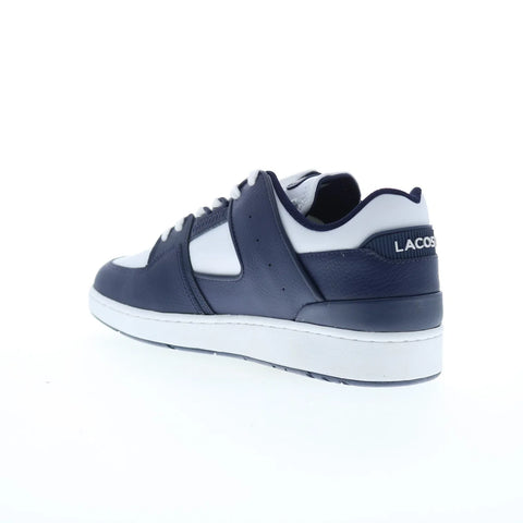 Lacoste Court Cage 224 1 SMA Mens Blue Leather Lifestyle Sneakers Shoes