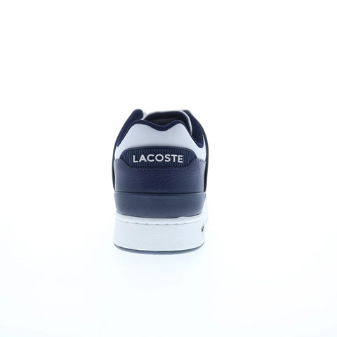 Lacoste Court Cage 224 1 SMA Mens Blue Leather Lifestyle Sneakers Shoes