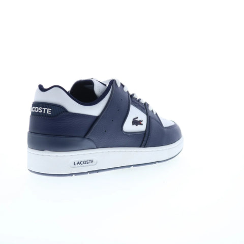 Lacoste Court Cage 224 1 SMA Mens Blue Leather Lifestyle Sneakers Shoes