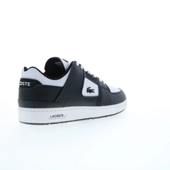 Lacoste Court Cage 224 1 SMA Mens Black Leather Lifestyle Sneakers