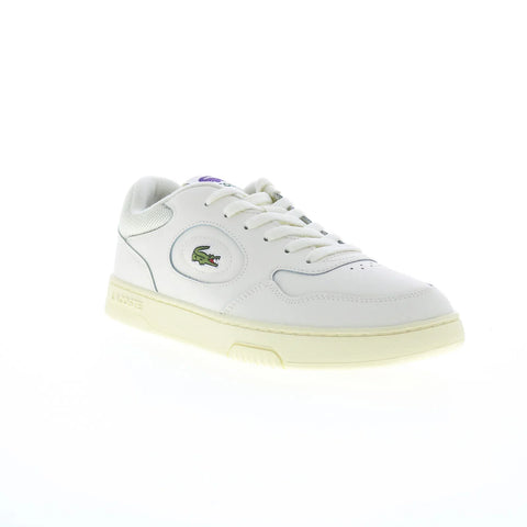 Lacoste Lineset 224 1 SMA Mens Beige Leather Lifestyle Sneakers Shoes