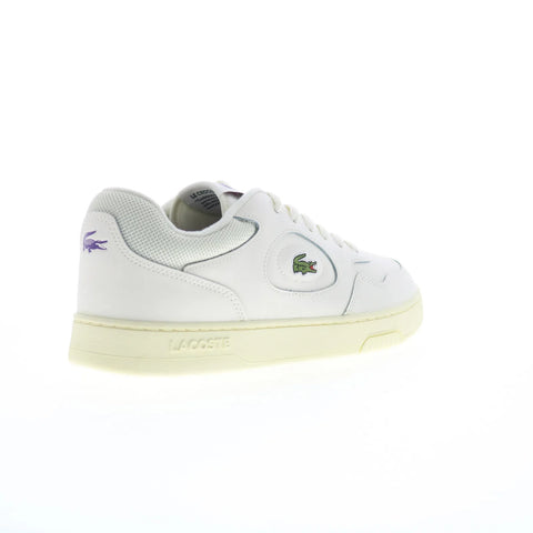 Lacoste Lineset 224 1 SMA Mens Beige Leather Lifestyle Sneakers Shoes