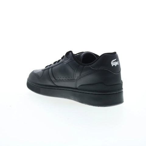 Lacoste T-Clip Set 224 2 SMA Mens Black Leather Lifestyle Sneakers Shoes