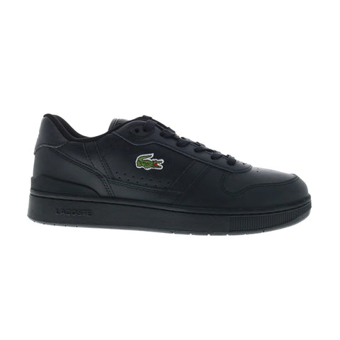 Lacoste T-Clip Set 224 2 SMA Mens Black Leather Lifestyle Sneakers Shoes
