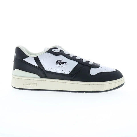 Lacoste T-Clip Set 224 6 SMA Mens Black Leather Lifestyle Sneakers Shoes