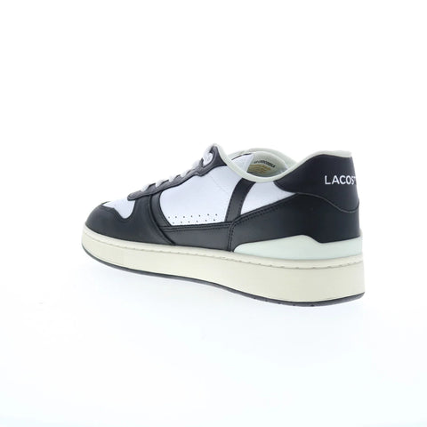 Lacoste T-Clip Set 224 6 SMA Mens Black Leather Lifestyle Sneakers Shoes