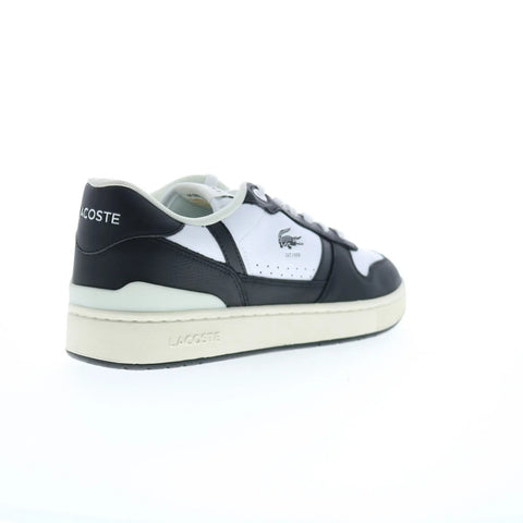 Lacoste T-Clip Set 224 6 SMA Mens Black Leather Lifestyle Sneakers Shoes